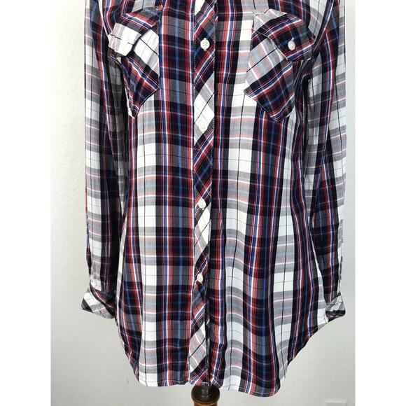 Rails Multicolor Plaid Button Down Top - Picture 8 of 12